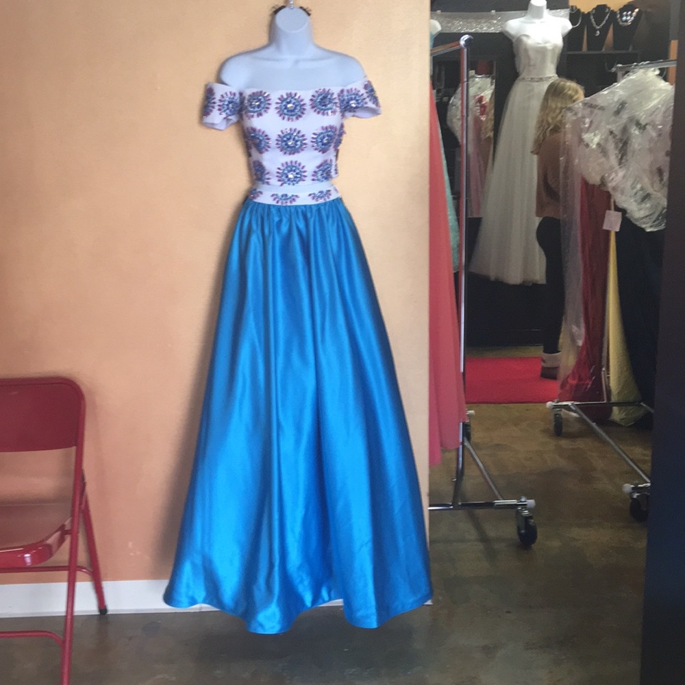 Rachel Allan Two Piece Prom Dress